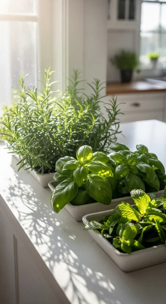 Windowsill Herb Trays