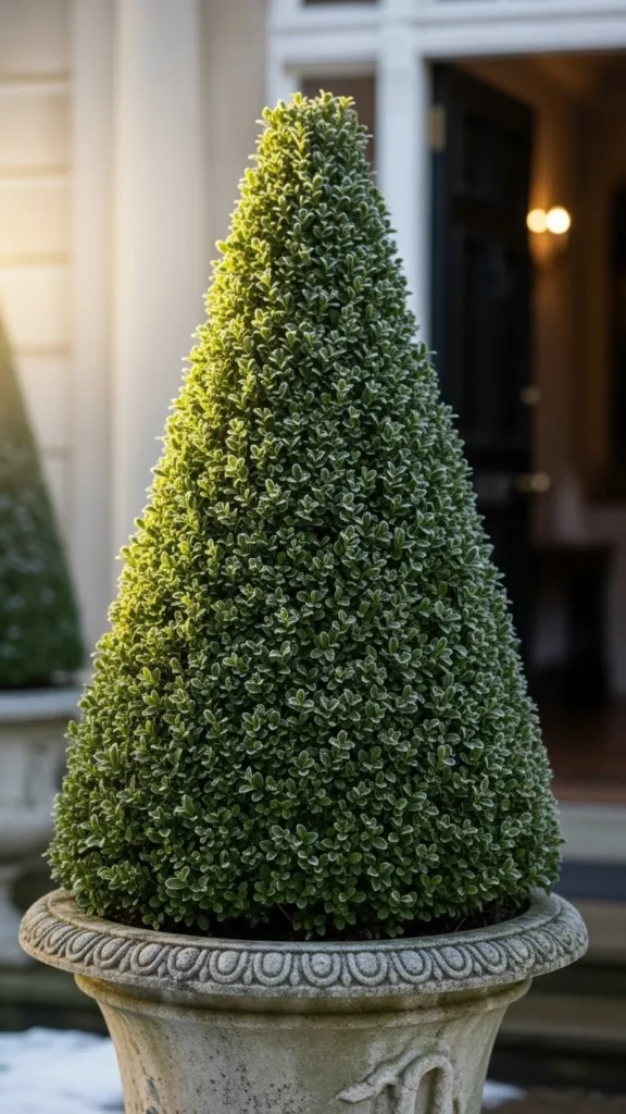 Classic Cone Boxwood Topiary