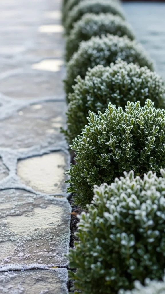 Mini Boxwood Ribbon Border