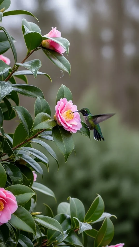 Winter Blooming Camellia