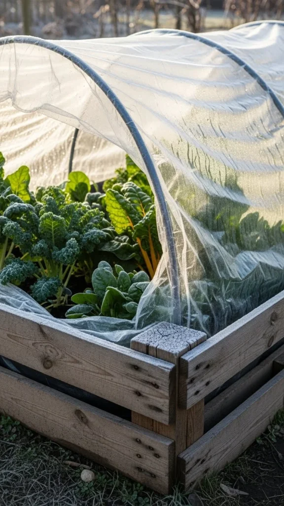Plastic-Wrapped Pallet Bed