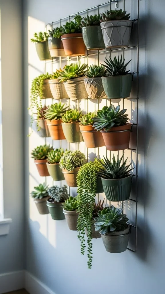 Succulent Wall Grid