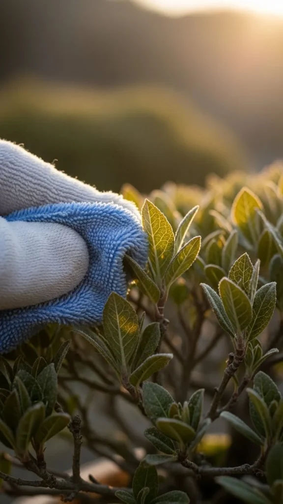 Clean Dust Off Indoor Bonsai Leaves