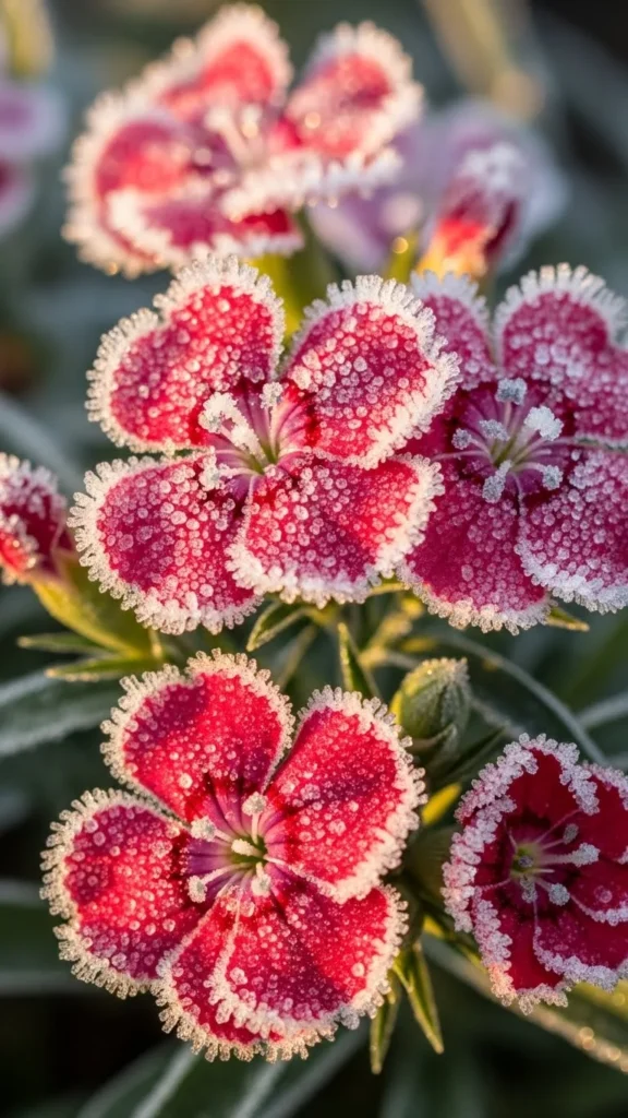 Dianthus With Winter Edges