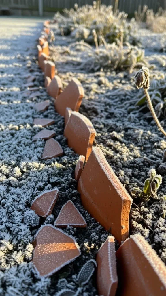 Terracotta Pot Fragment Border