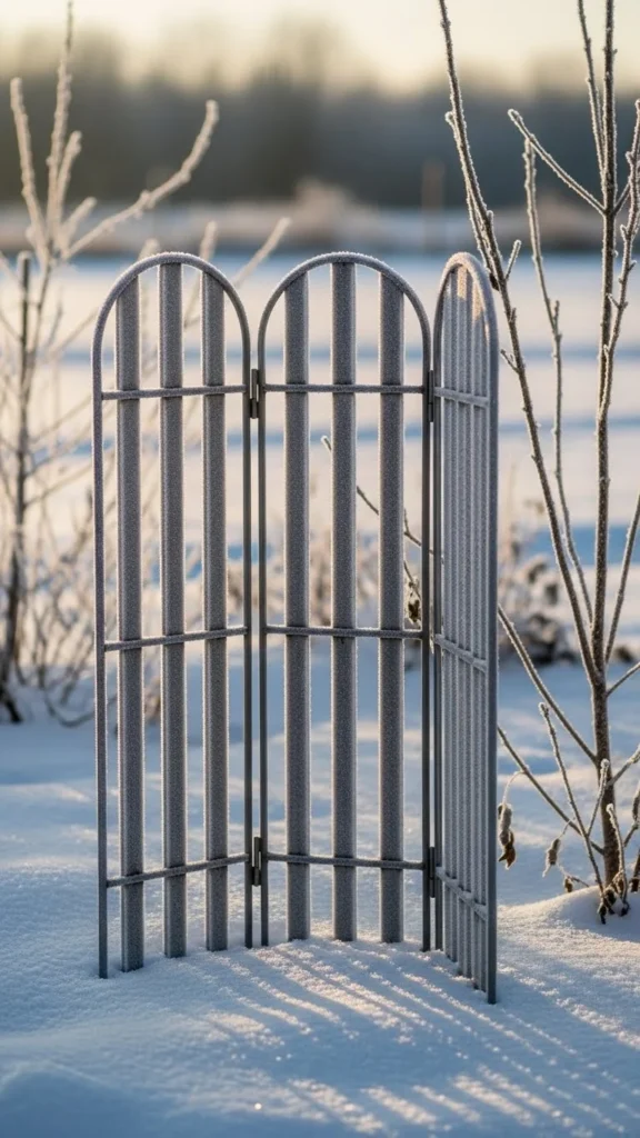 Tri-Panel Folding Trellis