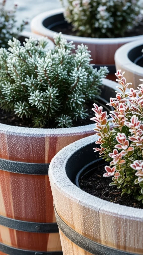 Wooden Planters with Protective Liners