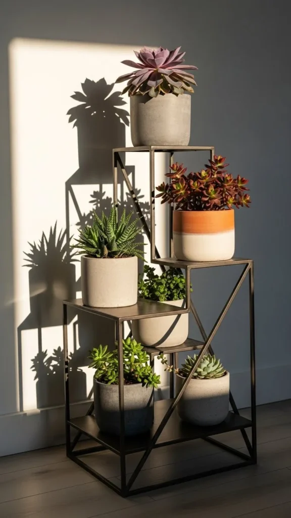 Geometric Indoor Succulent Stand