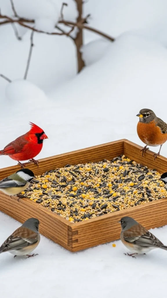 Ground-Level Feeding Trays