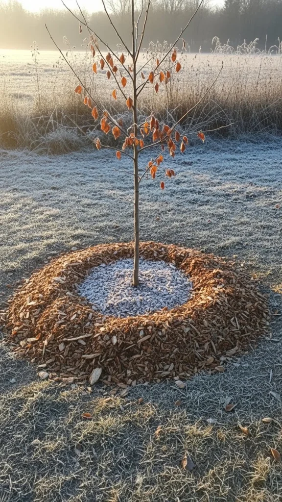  Layer Wood Chips Around Trees