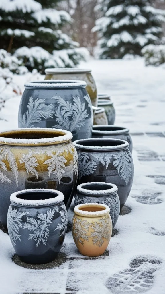 Stoneware Pots Fired for Cold Climates
