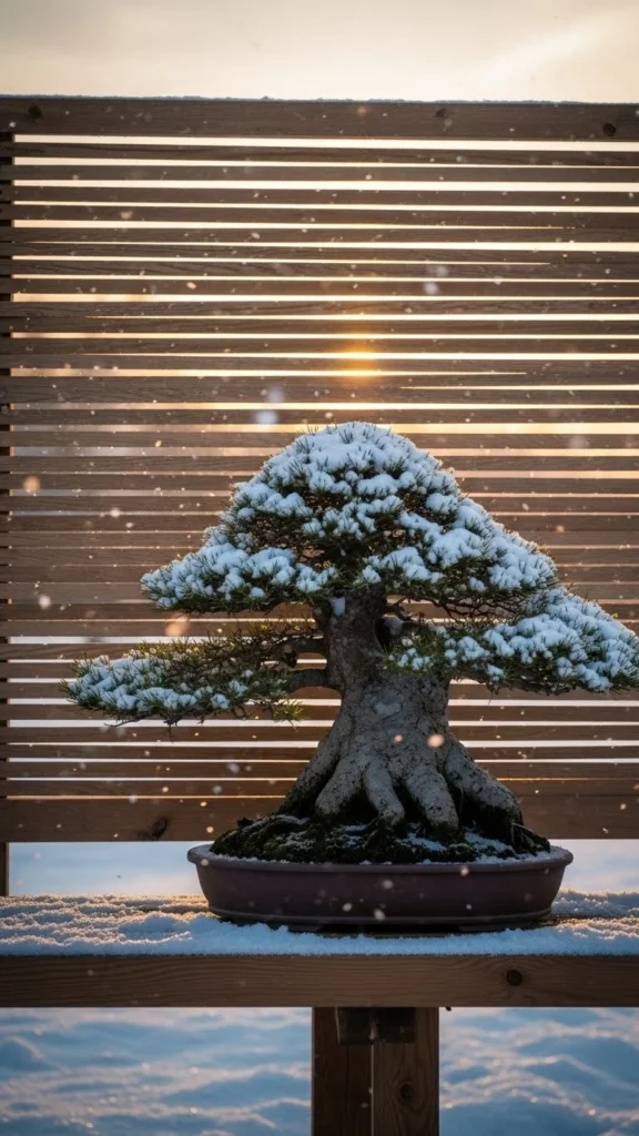 Create a Windbreak for Outdoor Bonsai