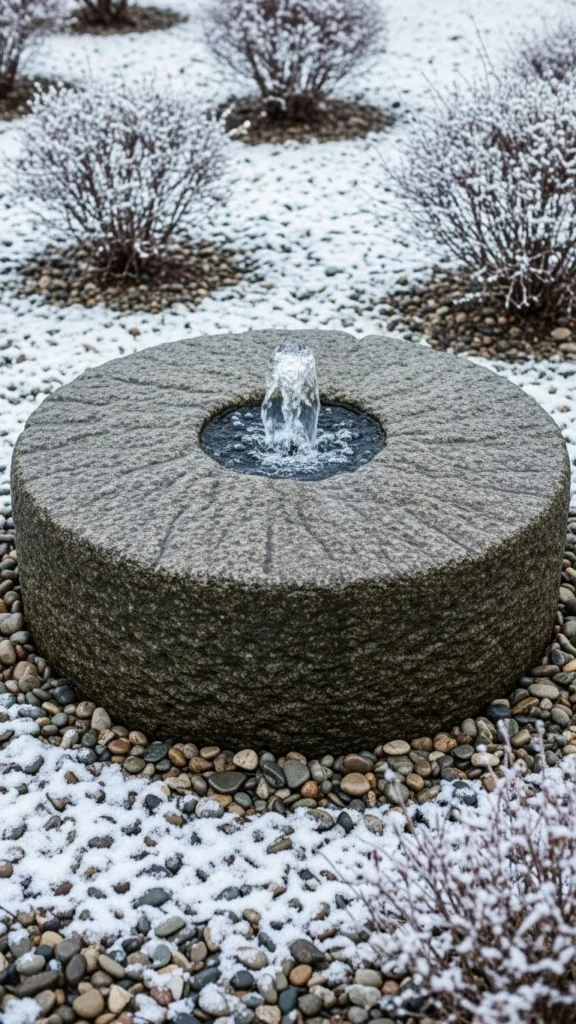 Snowy Millstone Water Feature
