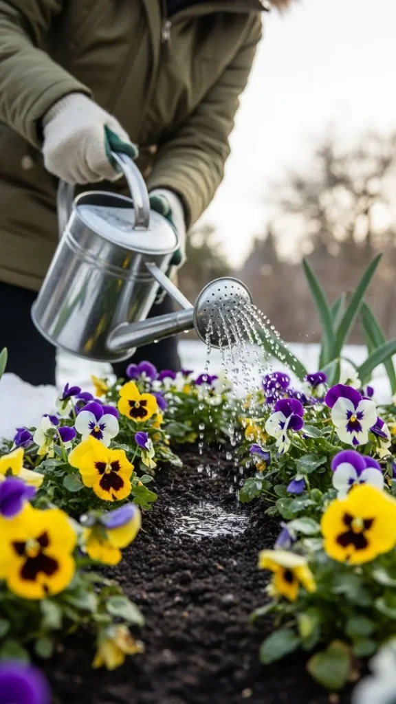 Every-9-Days Watering for Winter Annual Flowers