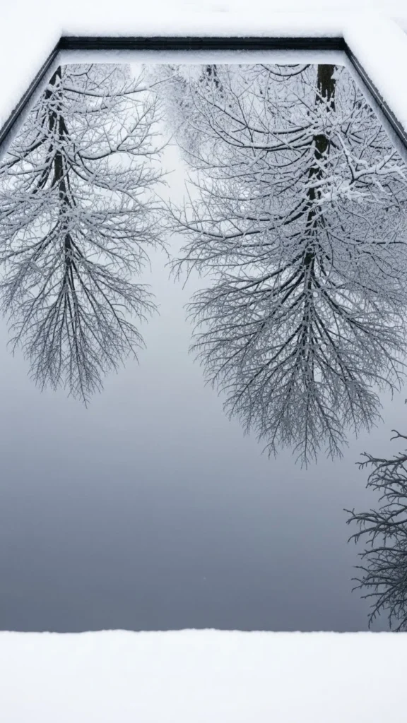 Glassy Winter Reflection Pool