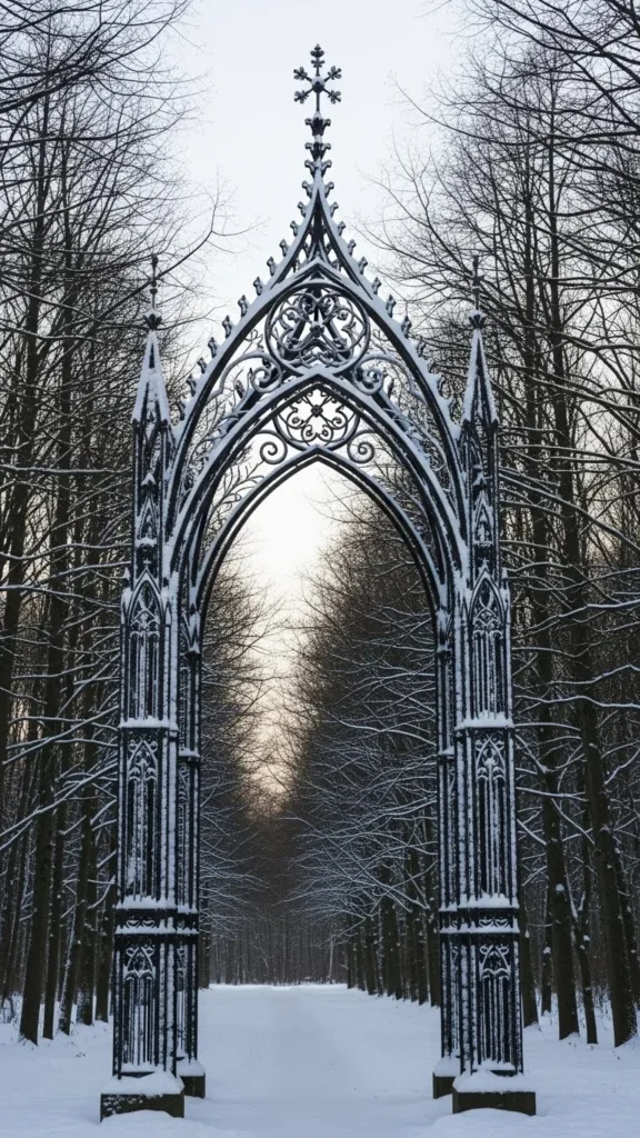 Gothic-Inspired Metal Arch