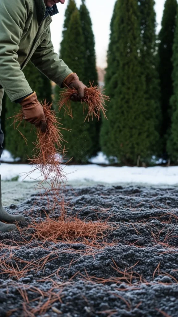 Add Pine Needles for Gentle Acidity