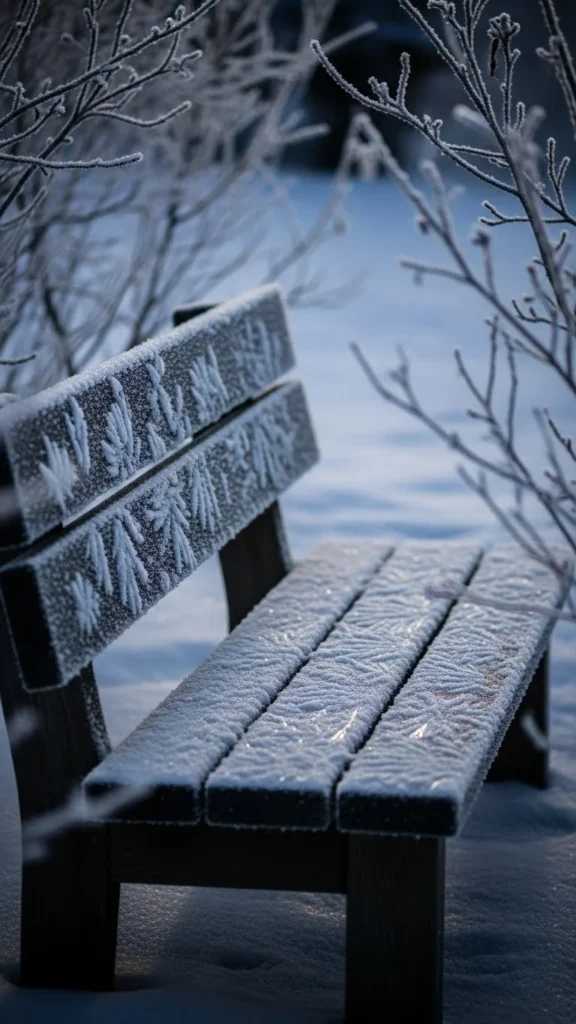  Frost Garden Bench Moment