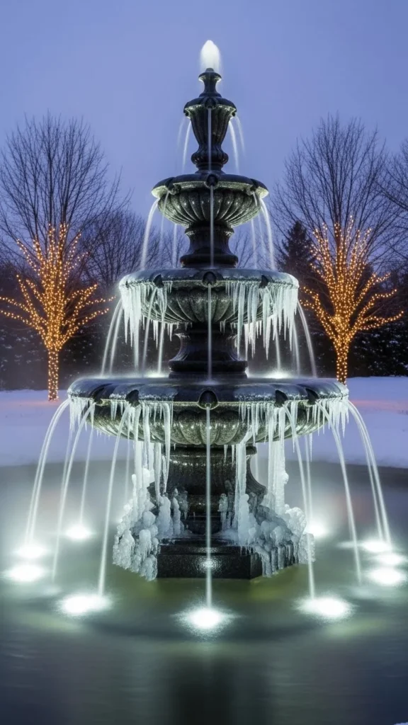 Frozen Ribbon Falls Feature