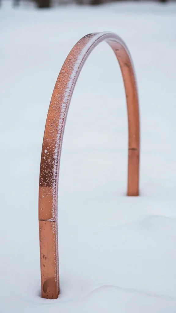 Copper Arch with Winter Patina