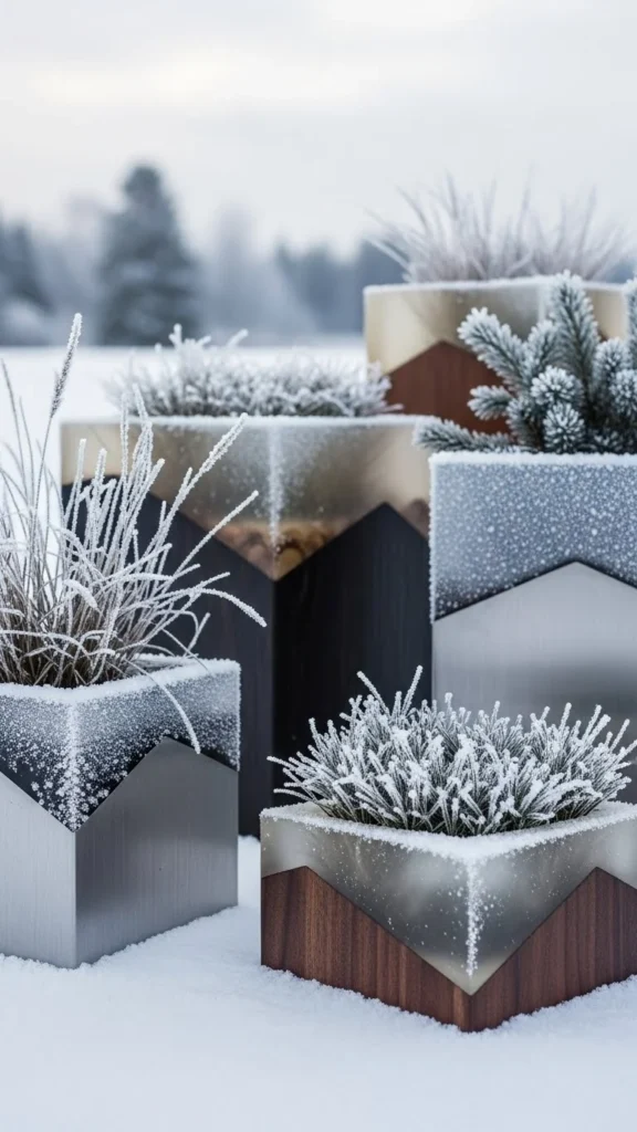 Hybrid Planting Troughs with Multiple Materials