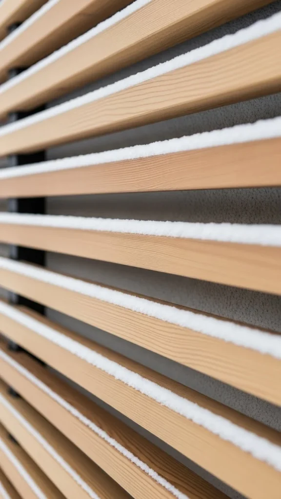 Wall-Mounted Slat Trellis