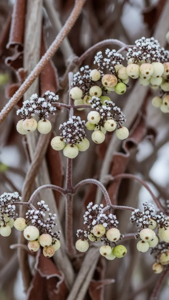 Climbing Hydrangea with Berries