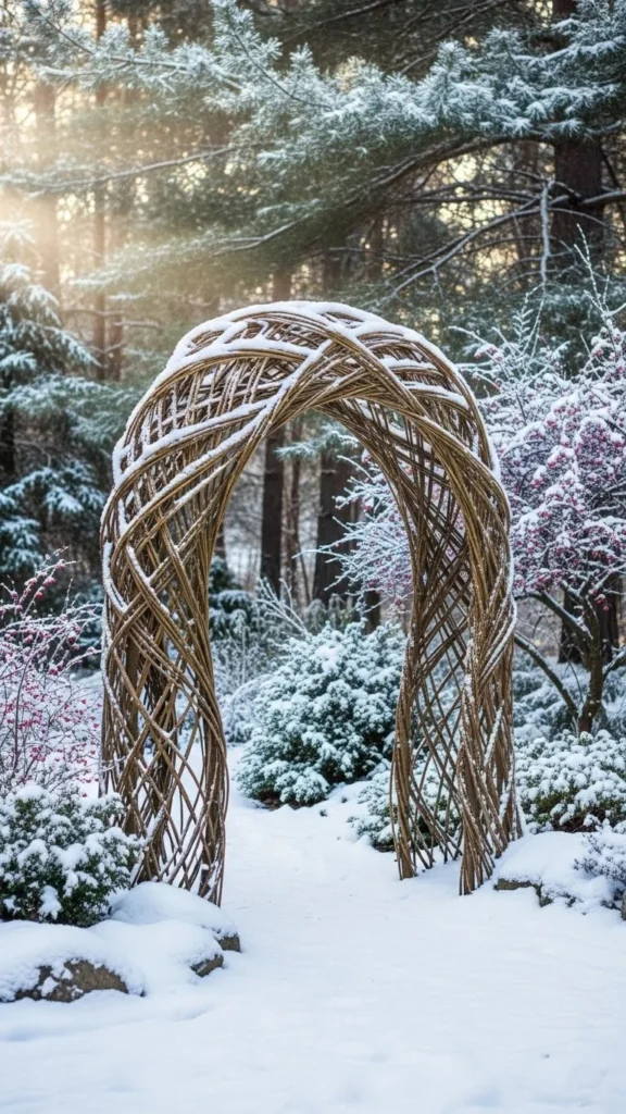 Curved Willow Branch Arch