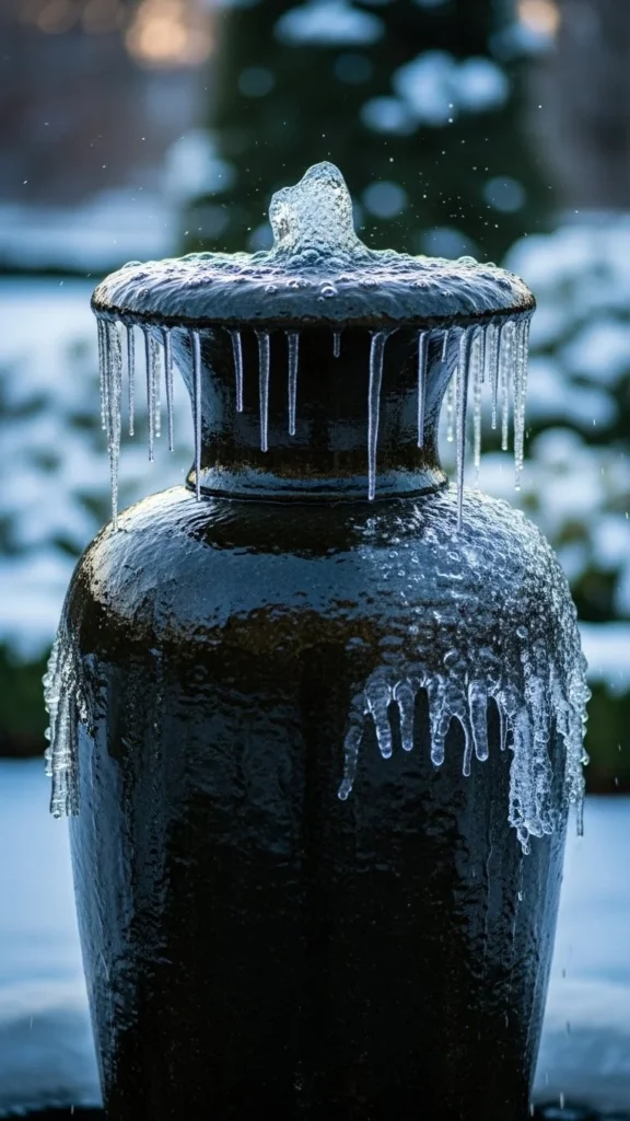 ice-Draped Vase Fountain