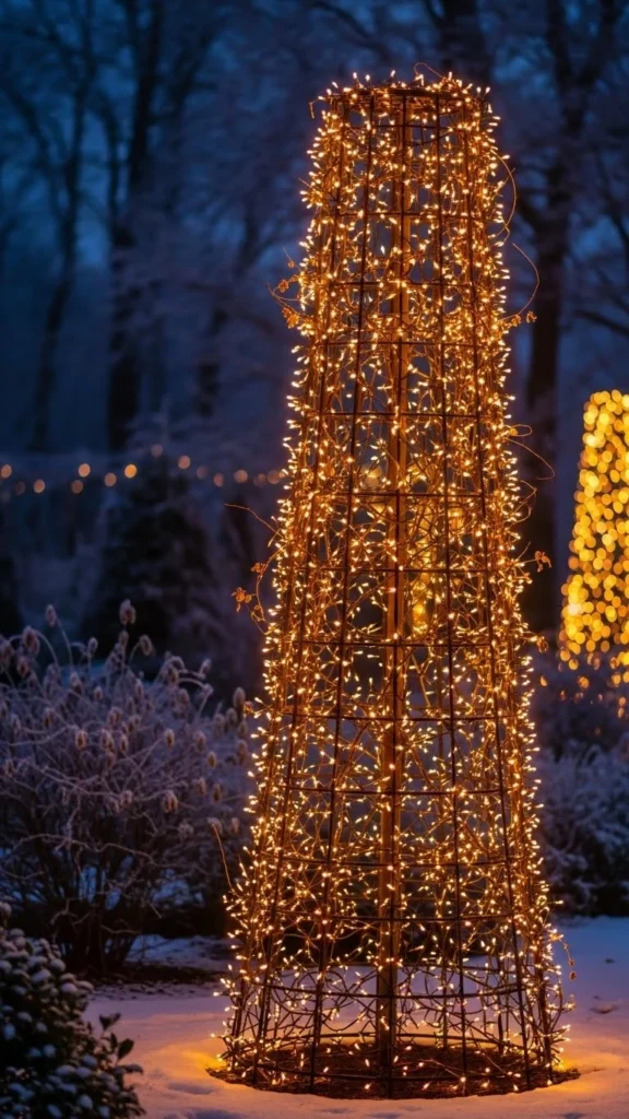 Lighted Trellis Panels