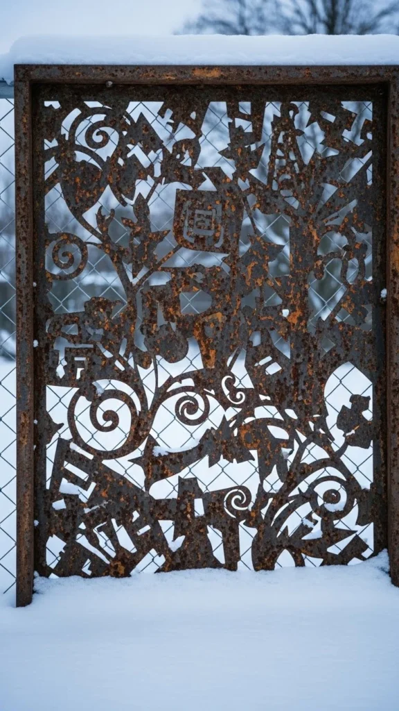 Reclaimed Metal Panel Art