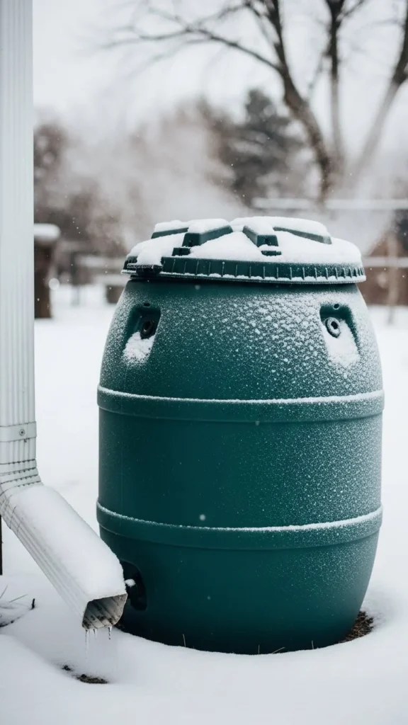 Upcycled Rain Barrel Bin