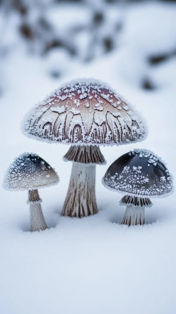 Frost-Touched Mushroom Rings