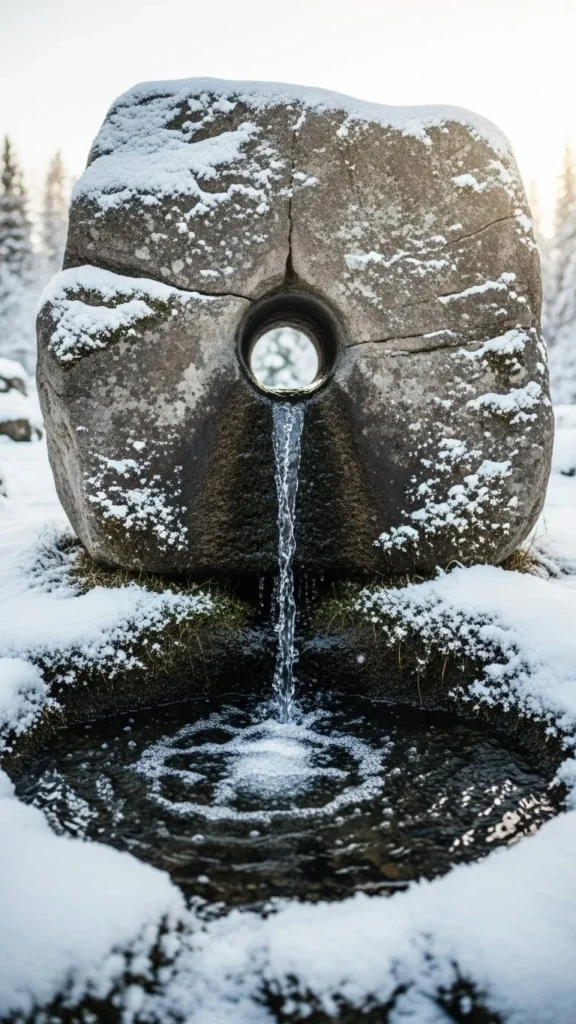  Illuminated Winter Bubbling Rock