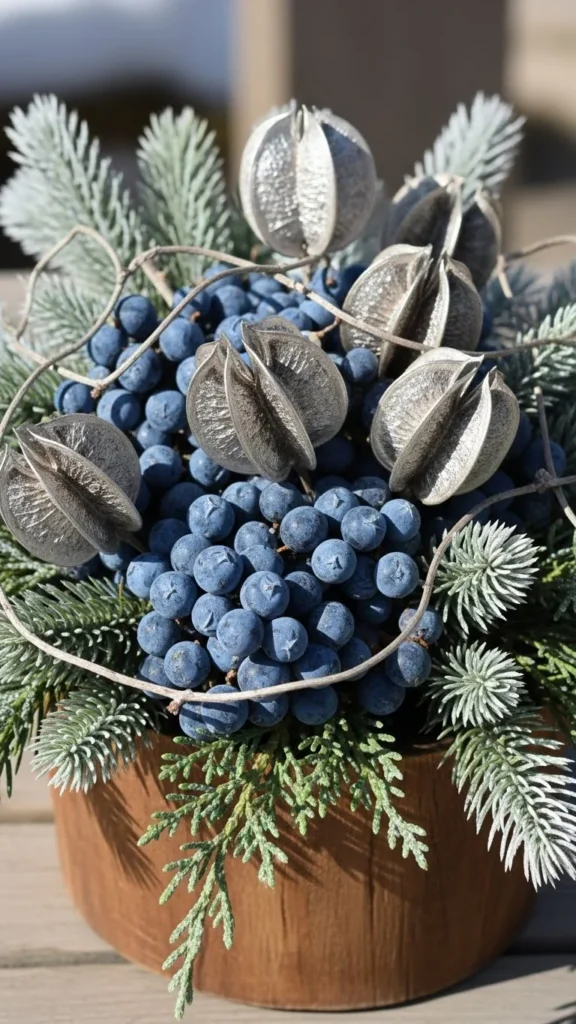 Blue Juniper & Silver Pod Mix