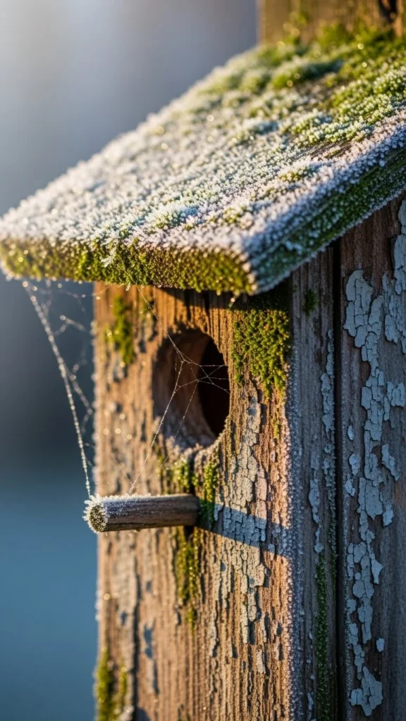 Moss on Old Birdhouses