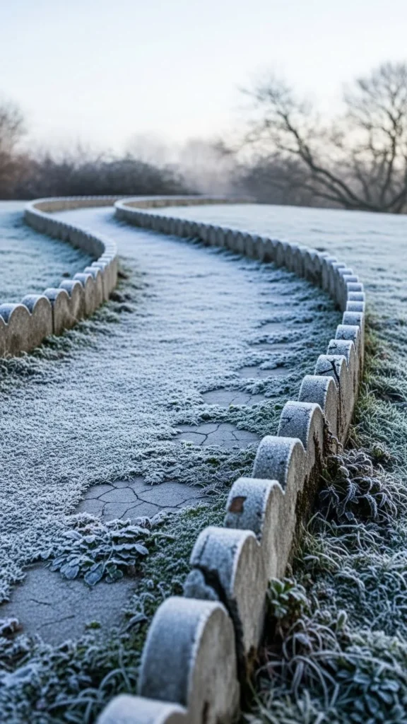 Scalloped Concrete Edging