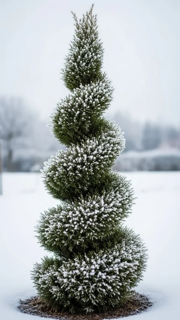  Dwarf Cypress Spiral