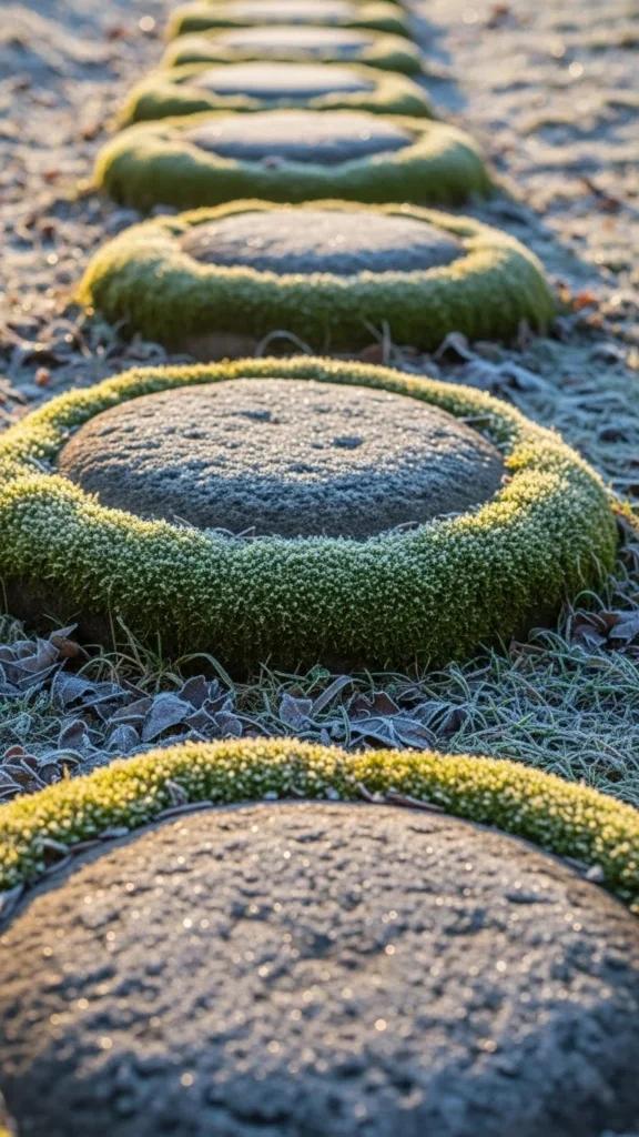 Moss Circle Stepping Stones