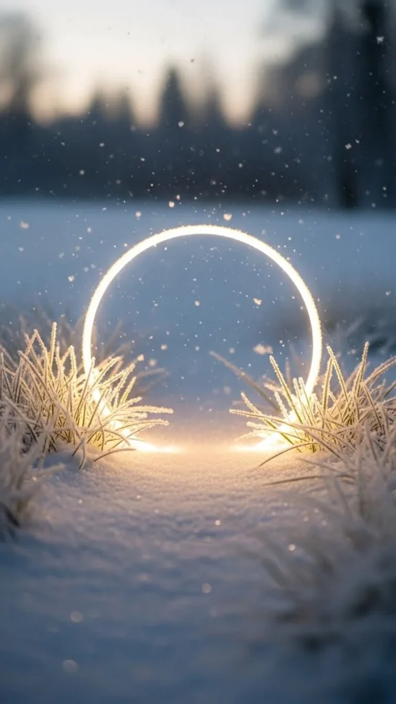 Silent Snowfall Ring Light