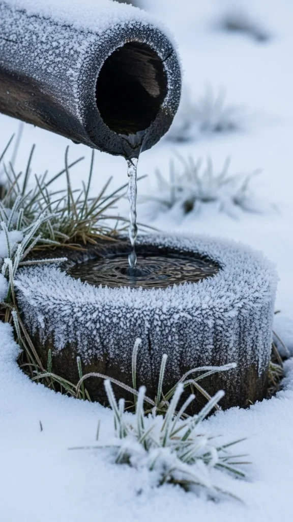 Natural Log Water Spout