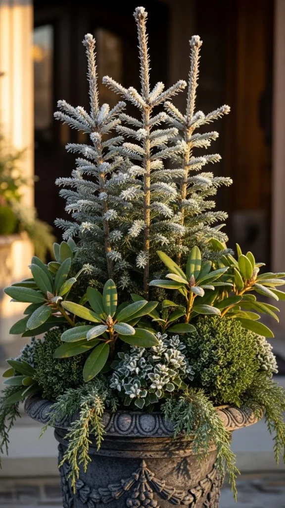 Tall Spruce Entry Pot