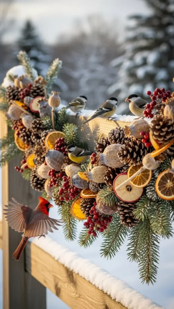 Winter Bird Snack Garland