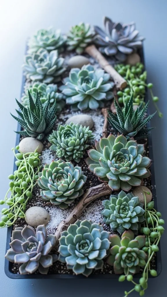 Miniature Winter Succulent Forest