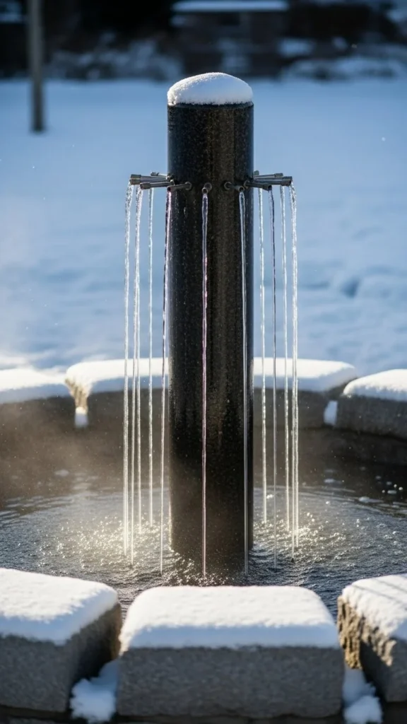 Thin-Stream Column Fountain