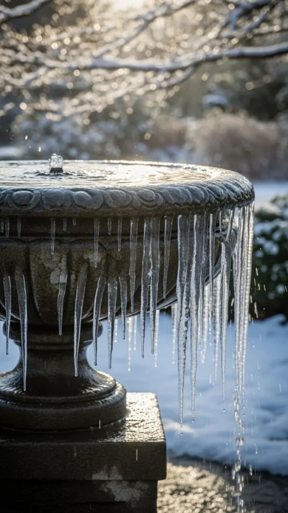 Winter Waterfall Bowl with Icicle Fringe