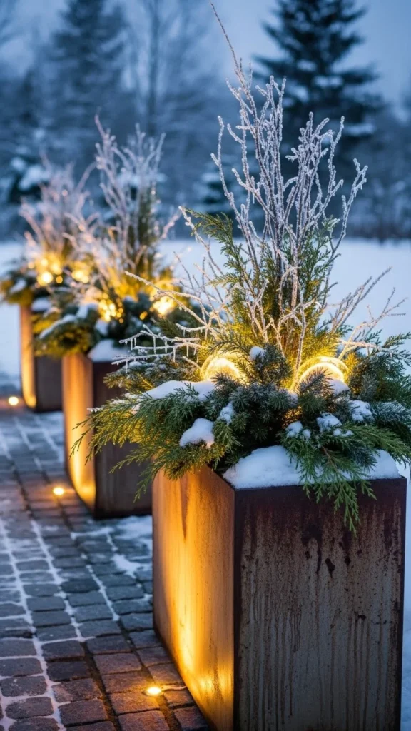 Light-Filled Planter Pots