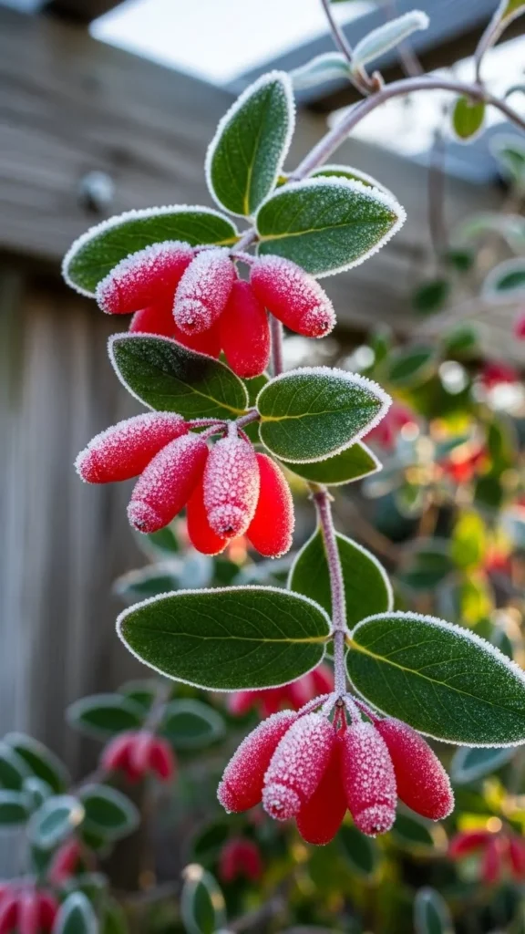 Climbing Honeysuckle with Berries