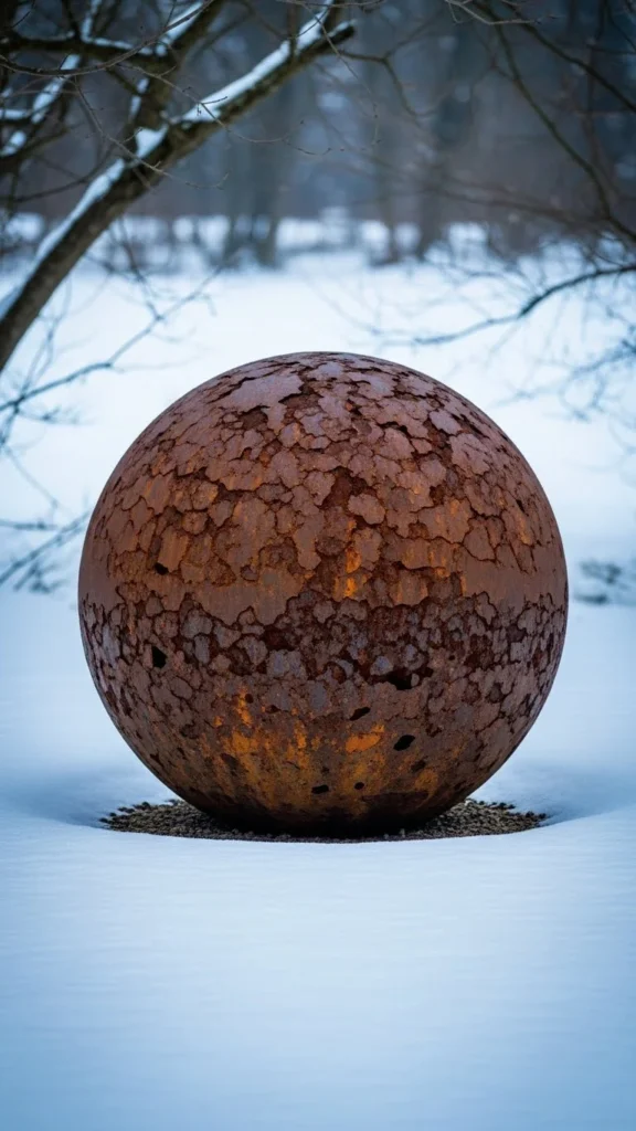 Rusted Steel Sphere
