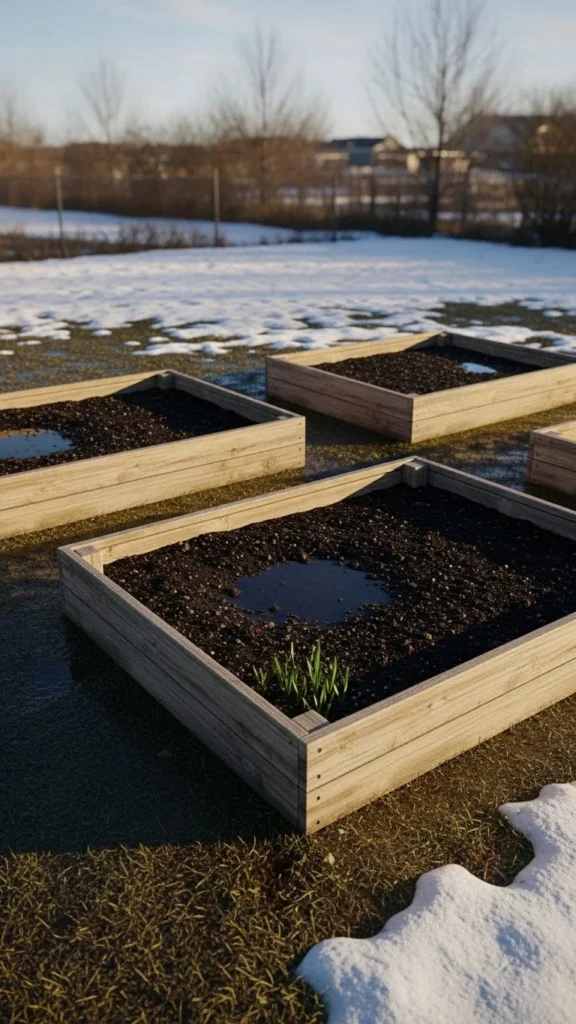 Use Snow to Pre-Water Spring Beds
